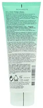 Vichy Normaderm 3-in-1 Mask, Scrub & Cleanser with Glycolic Acid for Blemish-Prone Skin 125ml