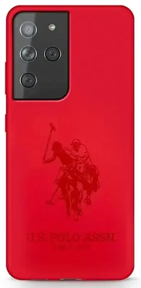 US Polo USHCS21LSLHRTRE S21 Ultra G998 czerwony|red Silicone On Tone