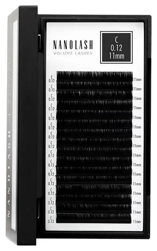 Nanolash - Volume Lashes Pestanas Postizas 012 C 11 Mm 1 U