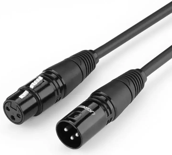 UGREEN AV130 XLR moteriškas į XLR vyriškas kabelis – 2m (juodas)