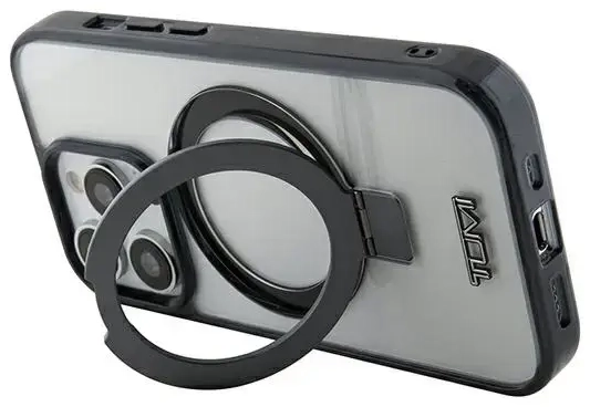 Tumi TUHMP15LSSFC iPhone 15 Pro 6.1" biały|white hardcase Transparent Ring Stand Magsafe