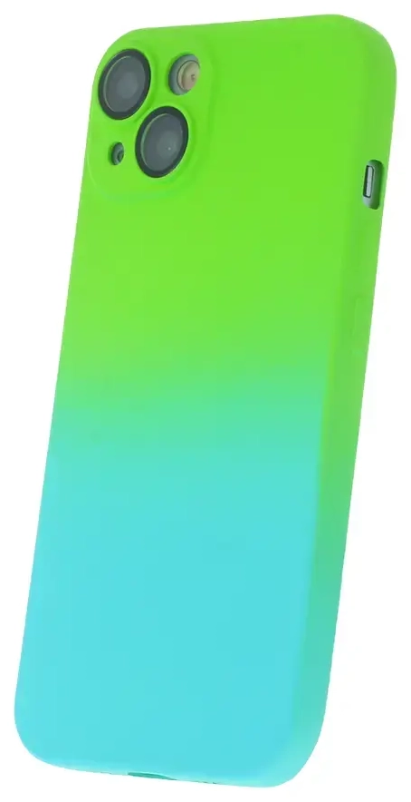 Fusion Neogradient case 3 силиконовый чехол для Apple iPhone 12 зеленый голубой