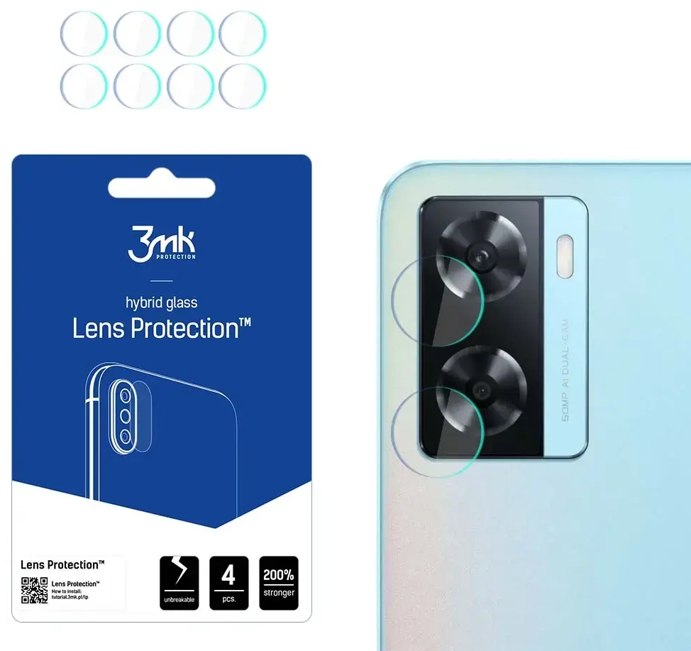 Oppo A57s - 3mk Lens Protection™ screen protector