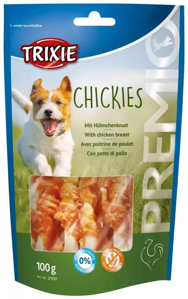 Treats for dogs - Trixie Premio Chickies, 100g