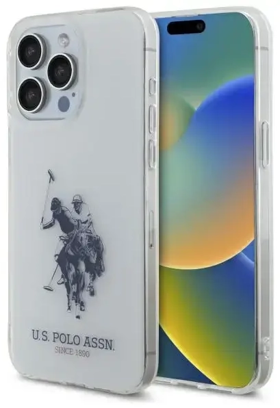 US Polo USHCP15XTPUHRBH iPhone 15 Pro     Max 6,7" biały|white Shiny Big Logo