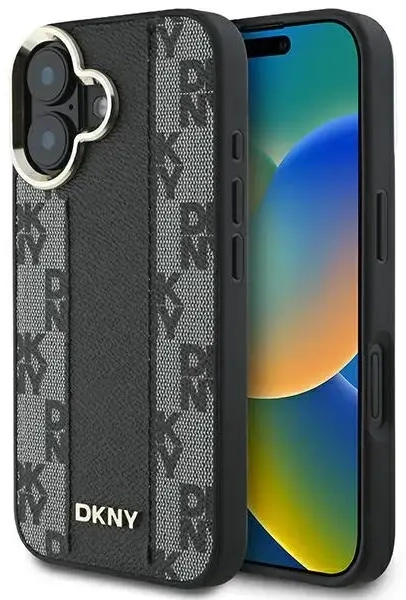 DKNY DKHMP16MPCPVSLK iPhone 16 Plus 6.7" czarny|black hardcase Checkered Pattern Magsafe