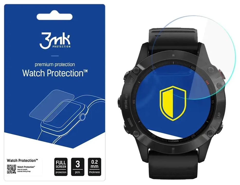 Garmin Fenix 6 Pro - 3mk Watch Protection™ v. FlexibleGlass Lite screen protector