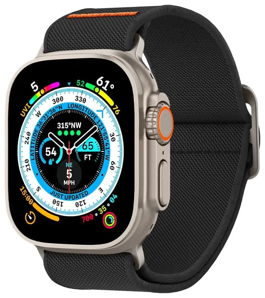 Spigen Fit Lite Apple Watch 4|5|6|7|SE |Ultra 42|44|45|49 mm czarny|black AMP05983