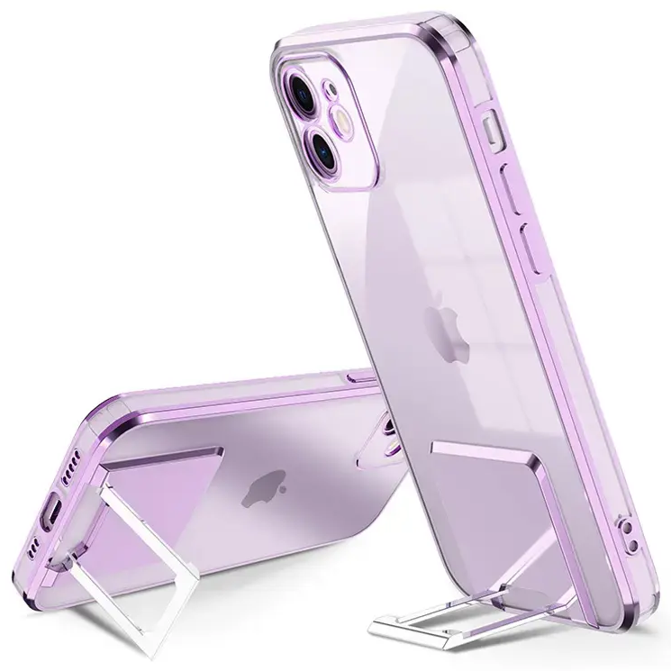 Tel Protect Kickstand Luxury maciņš ar statīvu telefonam iPhone 13 Pro violets