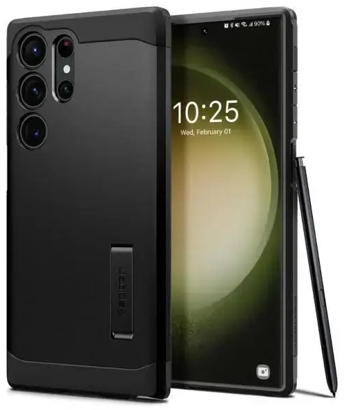 Spigen Tough Armor maciņš telefonam Samsung S918 Galaxy S23 Ultra melns