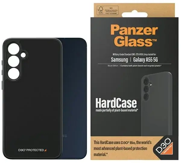 PanzerGlass HardCase Sam A55 5G A556 D3O 3xMilitary grade czarny|black 0473