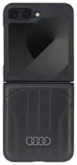 Audi Synthetic Leather MagSafe Z Flip6 F741 czarny|black hardcase AU-TPUPCFlip6-Q5|D1-BK