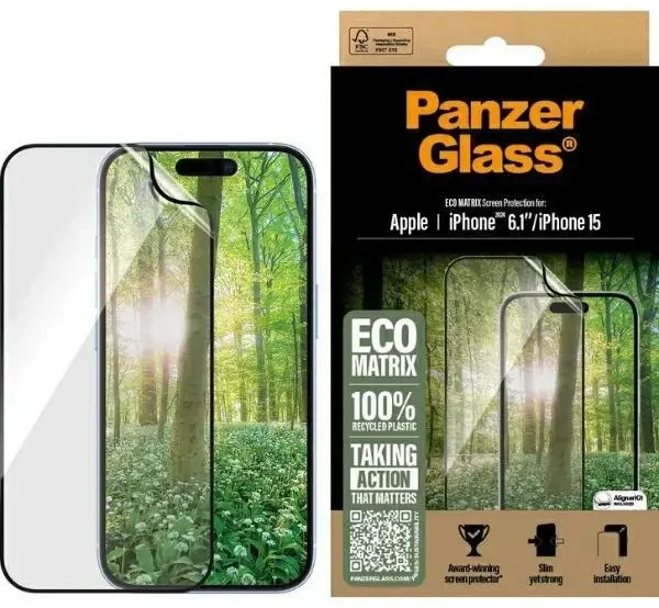 PanzerGlass MATRIX Screen Protector iPhone 16 6.1" Ultra-Wide Fit 2869