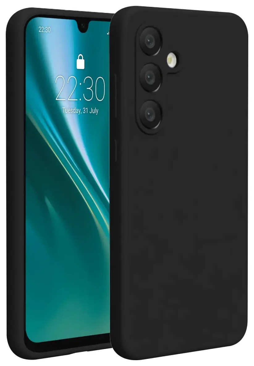 Etteri silikoninis telefono dėklas Samsung Galaxy S24 FE juodas