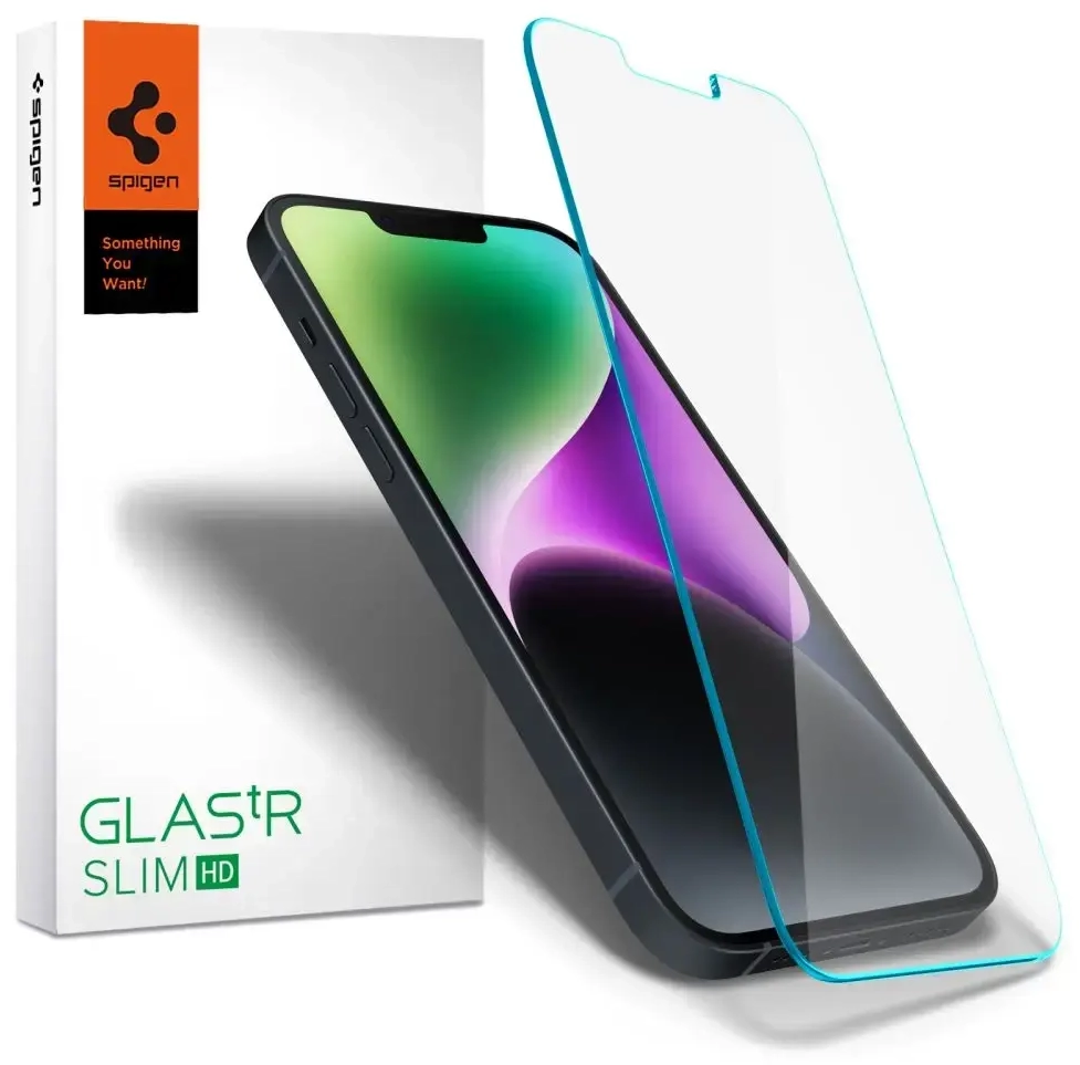 „Spigen GLAS.TR SLIM“ ekrano apsauginis stiklas telefonui „iPhone 13 | iPhone 13 Pro | iPhone 14“