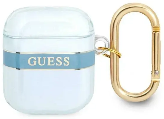 Guess  GUA2HHTSB AirPods 1|2 cover niebieski|blue Strap Collection