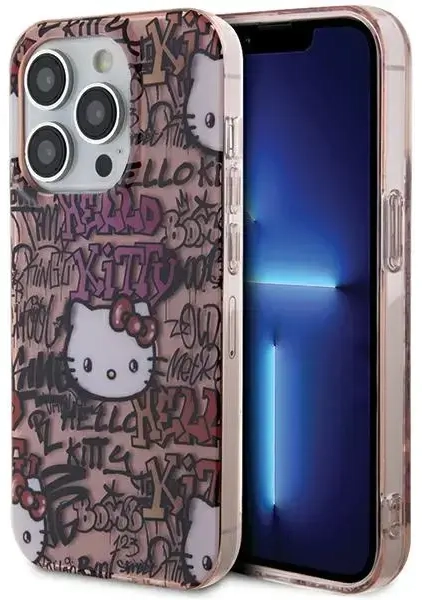 Hello Kitty HKHCP13XHDGPTP iPhone 13 Pro Max 6.7" różowy|pink hardcase IML Tags Graffiti