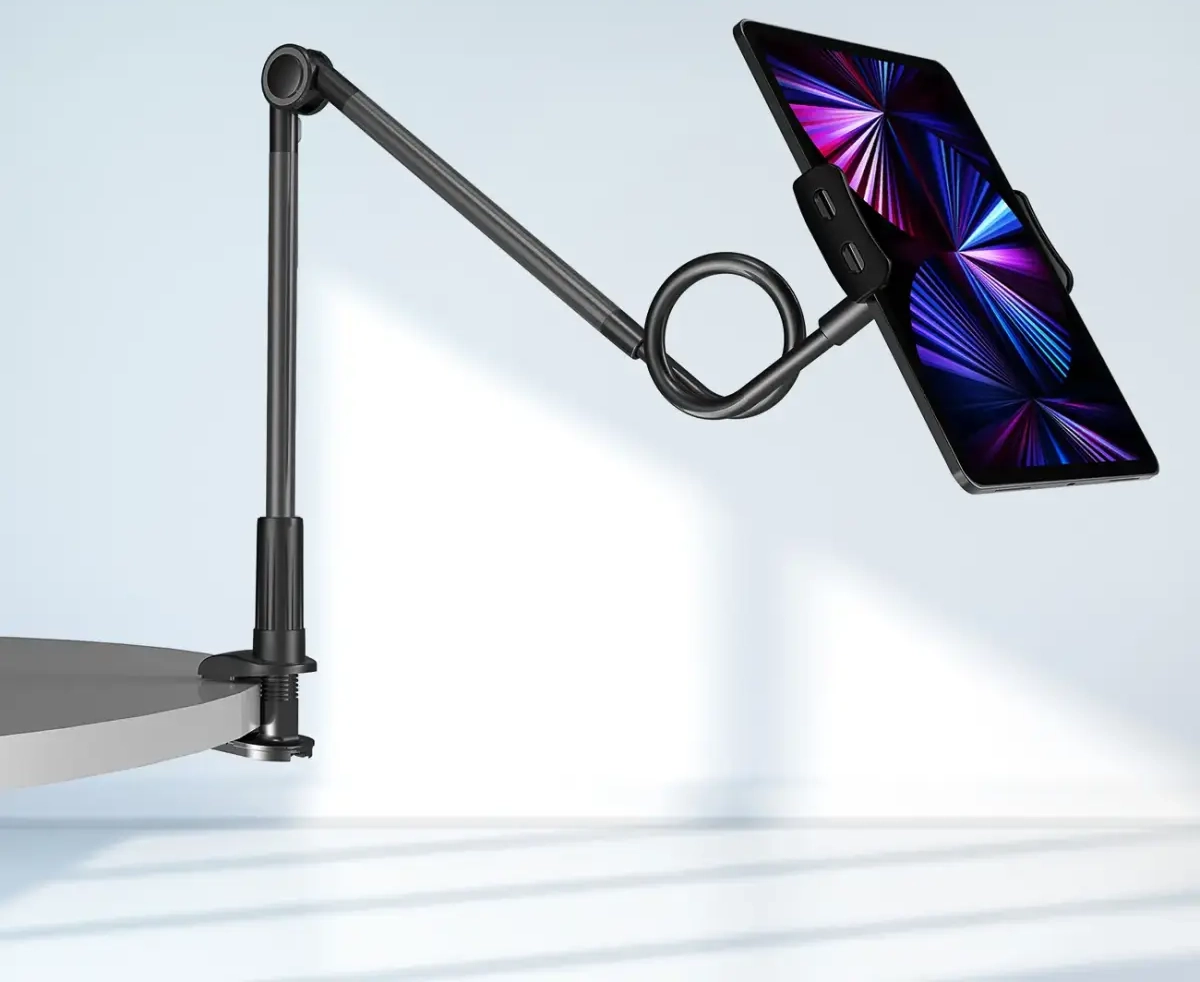 Wozinsky long flexible phone and tablet holder black (WTHBK5)