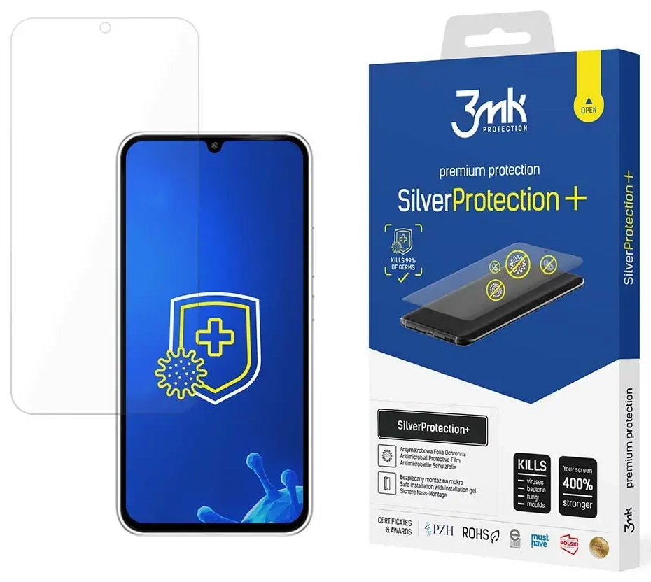 3mk SilverProtection+ aizsargplēve telefona ekrānam Samsung Galaxy A35 5G (A356) | A55 5G (A556)