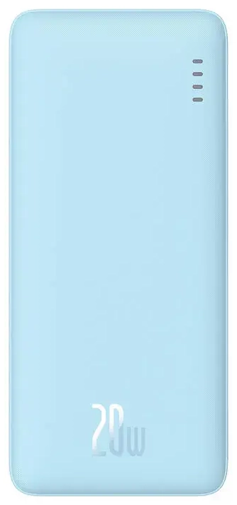 Baseus Airpow ārējais akumulators (powerbank) | 10000 mAh | 20W | USB-C, USB-A, Micro USB | zils