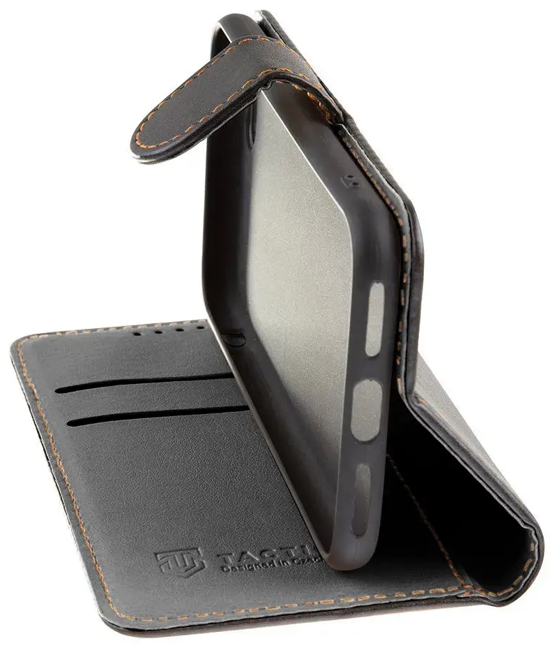 Tactical Field Notes knygelės tipo dėklas, skirtas Poco X5 5G, juodas