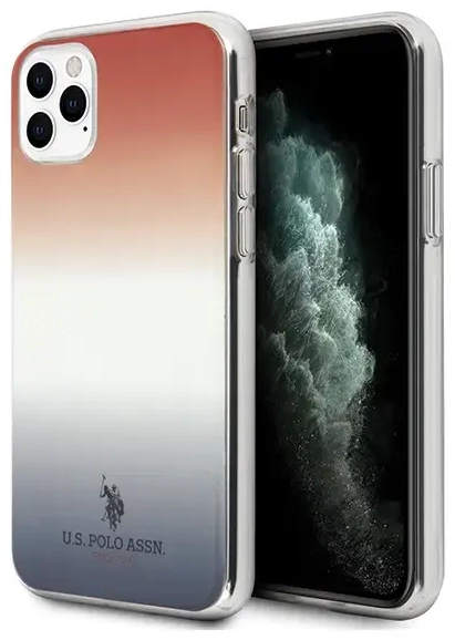 US Polo USHCN65TRDGRB iPhone 11 Pro Max czerwono-niebieski|blue&red Gradient Pattern Collection