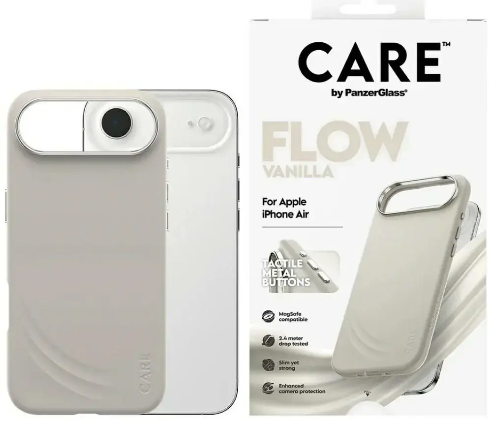 Case CARE by PanzerGlass FLOW MagSafe for iPhone Air vanilla
