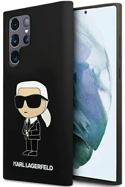 Karl Lagerfeld KLHCS24LSNIKBCK S24 Ultra S928 hardcase czarny|black Silicone Ikonik