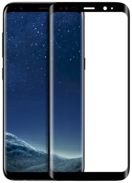 HOFI Fusion 5D pilnam ekrānam aizsargstikls telefonam Samsung Galaxy S8 melns