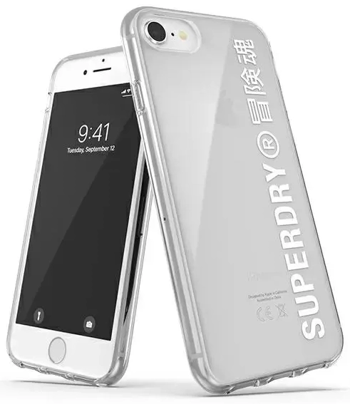 SuperDry Snap iPhone 6|6s|7|8|SE 2020 | SE 2022 Clear Case biały|white 41573