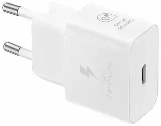 Samsung EP-T2510 reisilaadija | 25W | USB-C | USB-C - USB-C kaabel kaasas | valge