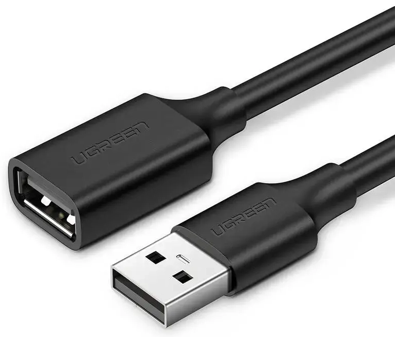 USB 2.0 extension cable UGREEN US103, 1.5m (black)