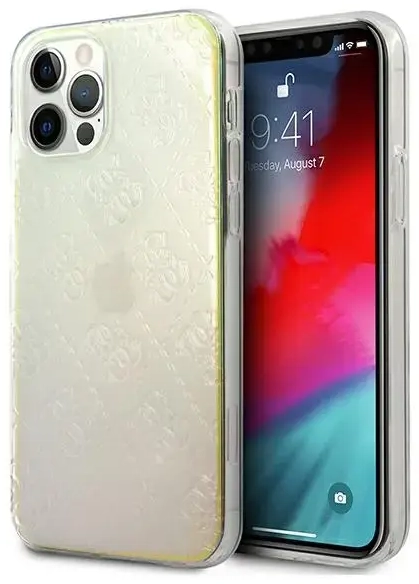 GUHCP12M3D4GIRBL Guess 3D Raised Cover for iPhone 12|12 Pro 6.1 Iridescent