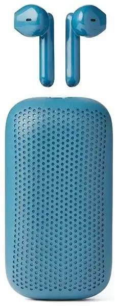 Lexon Speakerbuds Wireless Headphones with Bluetooth Speaker blue LA127B