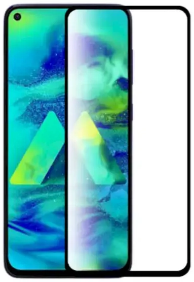 HOFI Fusion pilnam ekrānam 5D aizsargstikls ar līmeni telefonam Samsung Galaxy M51 melns