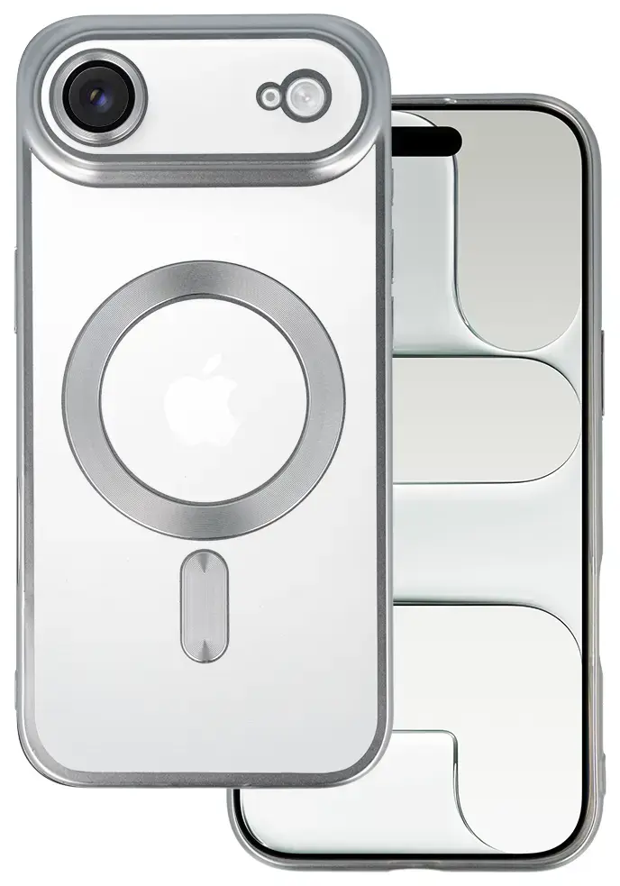 Metallic telefono dėklas su MagSafe palaikymu iPhone 17 Air sidabrinis