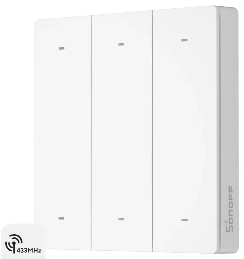Belaidis sieninis jungiklis, valdomas RF, Sonoff R5W