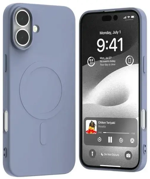 Mercury MagSafe Semi-Silicone iPhone 16 Plus 6,7" lawenda |lavender