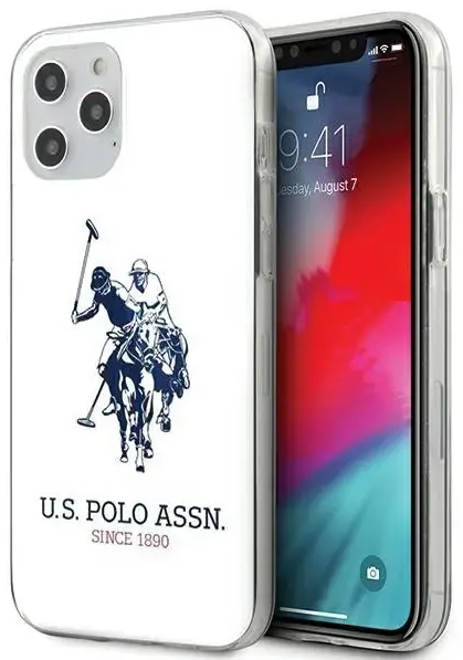 US Polo USHCP12LTPUHRWH iPhone 12 Pro Max 6,7" biały|white Shiny Big Logo