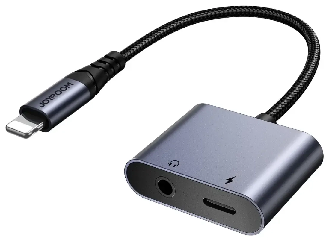 Joyroom SY-L01 Lightning – Lightning | 3.5 mm mini jack DAC adapter 2in1 – must