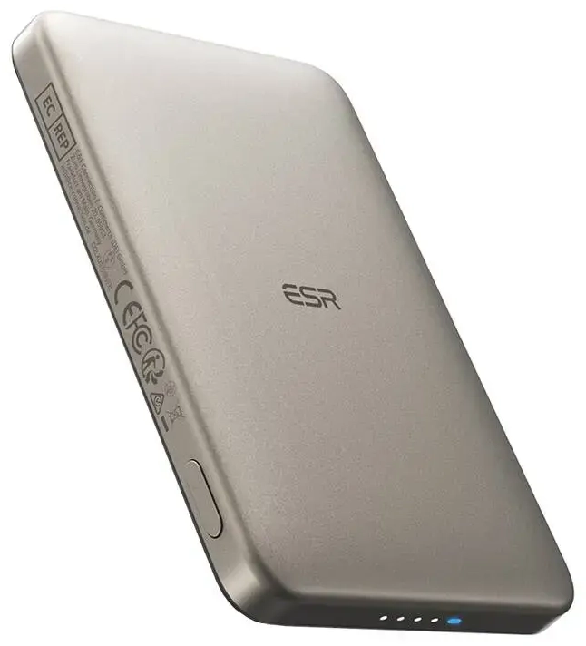 ESR Qi2 MagSlim внешний аккумулятор (powerbank) | 5000 mAh | 15W | MagSafe | песочный