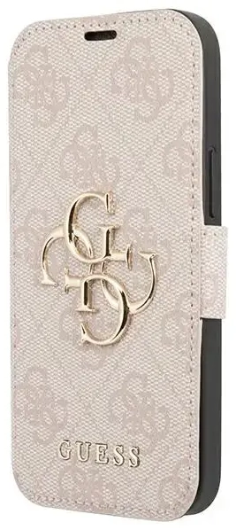 Guess GUBKP13X4GMGPI iPhone 13 Pro Max 6,7" różowy|pink book 4G Big Metal Logo