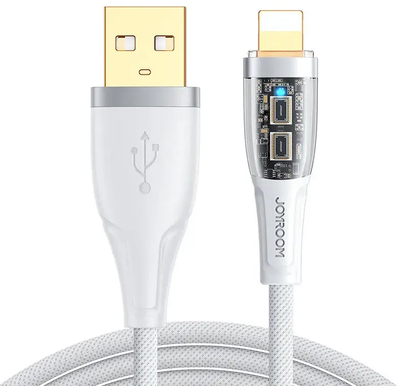 Duomenų perdavimo ir įkrovimo laidas Joyroom S-UL012A3 | USB-A į Lightning | 12W | 1,2 m | baltas