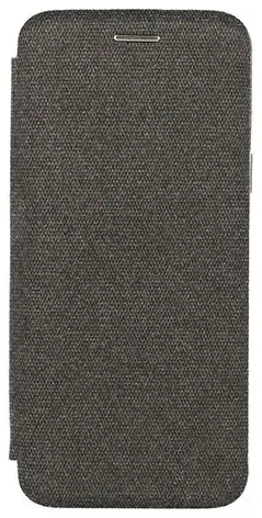 Vennus Book COTTON Case for Samsung Galaxy A6 Plus 2018 black