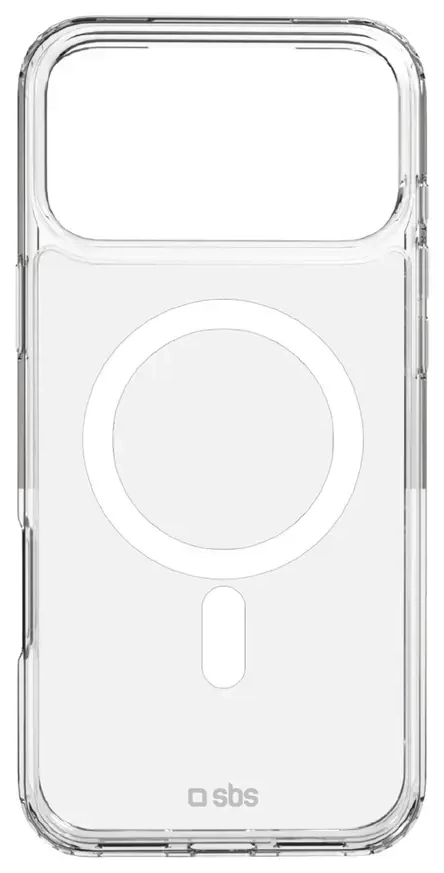 SBS Extreme Mag with D3O Technology maciņš ar MagSafe atbalstu telefonam Apple iPhone 17 Pro Max caurspīdīgs