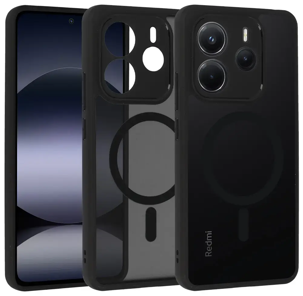 Full Matte Mag Cover for Xiaomi Redmi Note 14 5G black