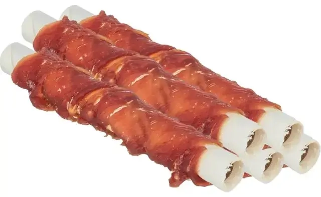 Skanėstas šunims - Trixie Denta Fun Stick with duck & chicken liver, 12cm, 35g (100 vnt.)