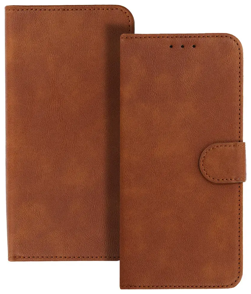 COMMON Universal Book Case (SIZE M) for Samsung S21/S10/Note/Note 2/Note 3/Huawei P30 Lite/P9/P9 Lite/Sony Xperia Z3/Z4/Z5 brown