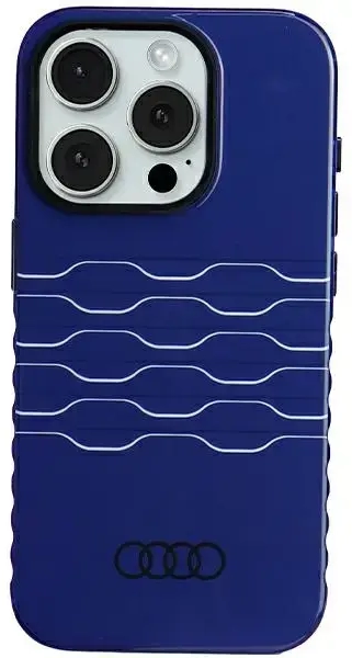Audi IML MagSafe Case iPhone 15 Pro 6.1" niebieski|navy blue hardcase AU-IMLMIP15P-A6|D3-BE