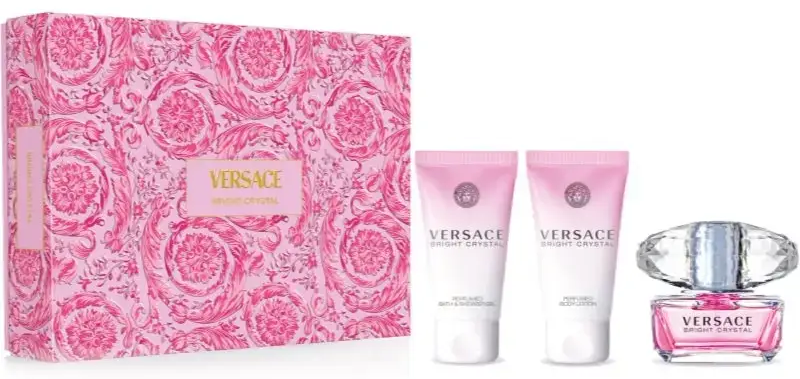 Versace Bright Crystal Gift Set 50ml EDT + 50ml Shower Gel + 50ml Body Lotion